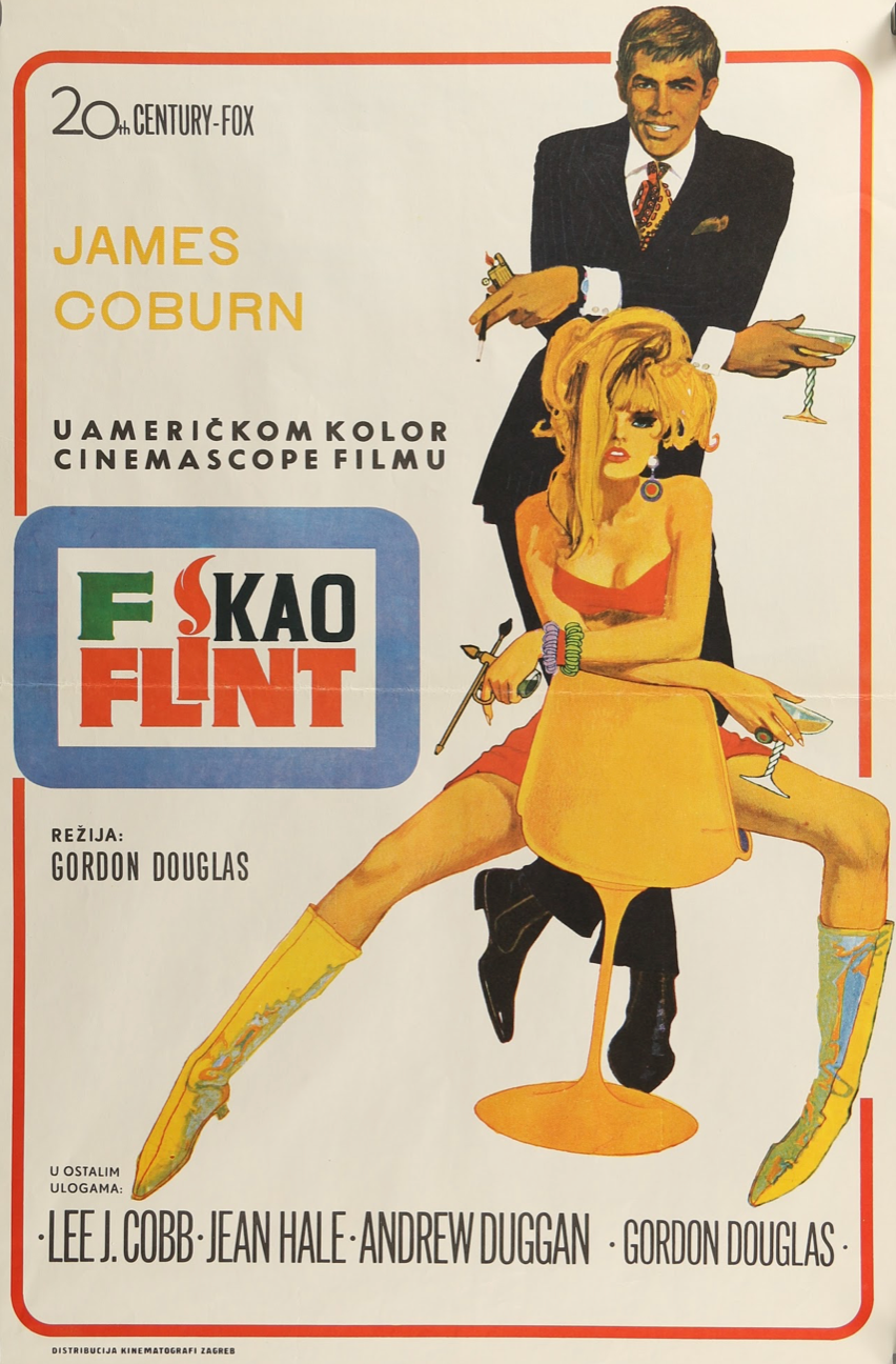 In Like Flint - Authentic Vintage Poster