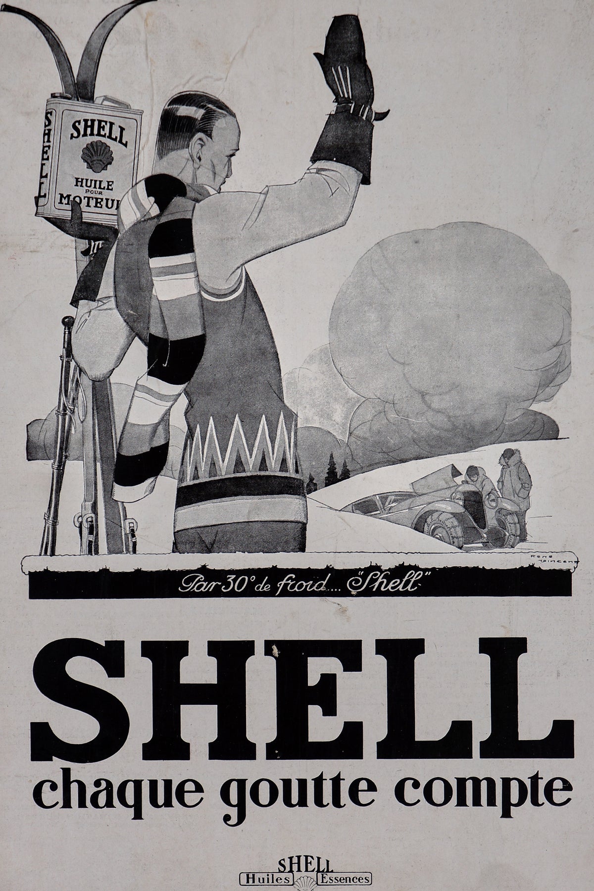 Shell- Every Drop Counts - Authentic Vintage Poster