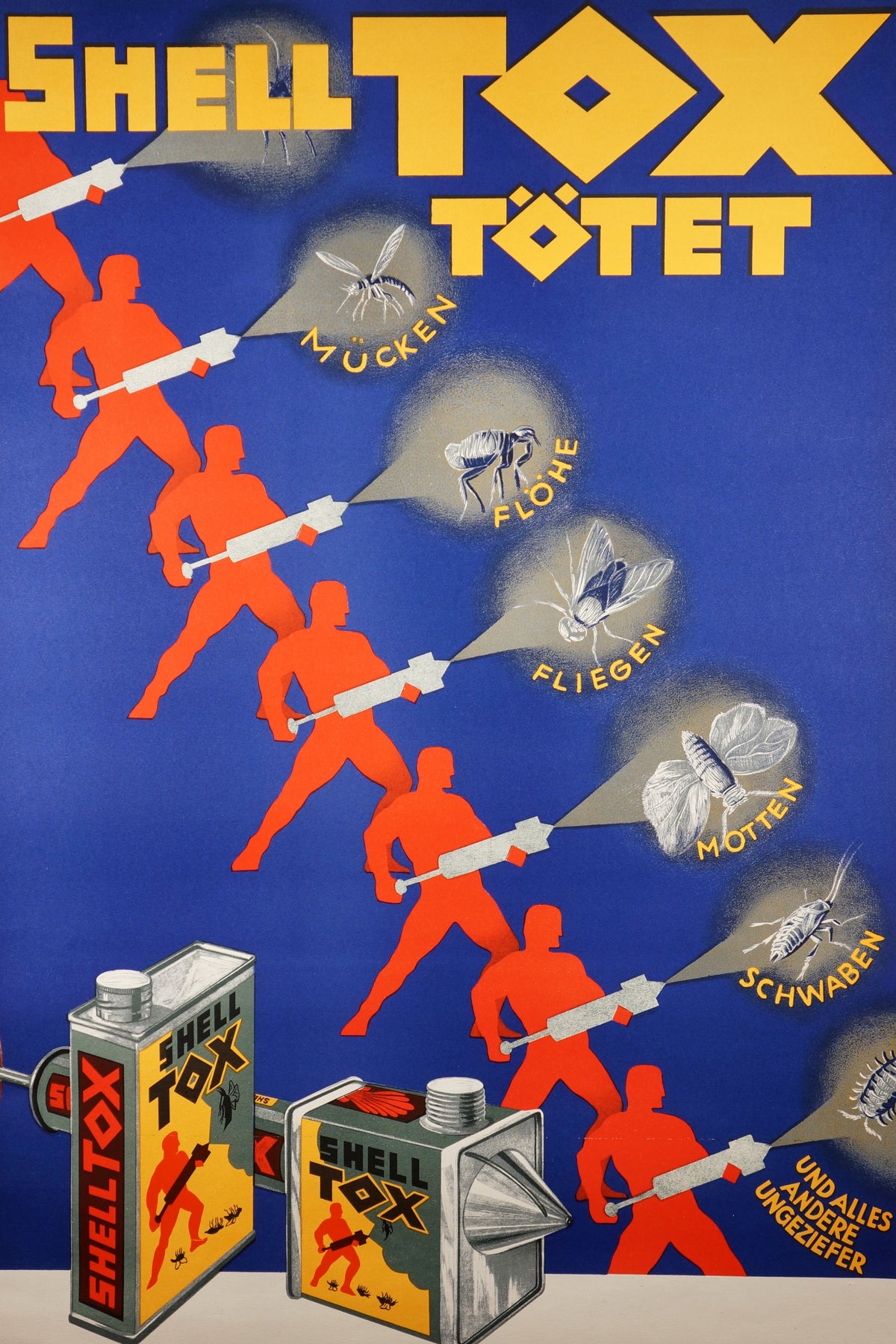 Shell Tox Totet - Authentic Vintage Poster