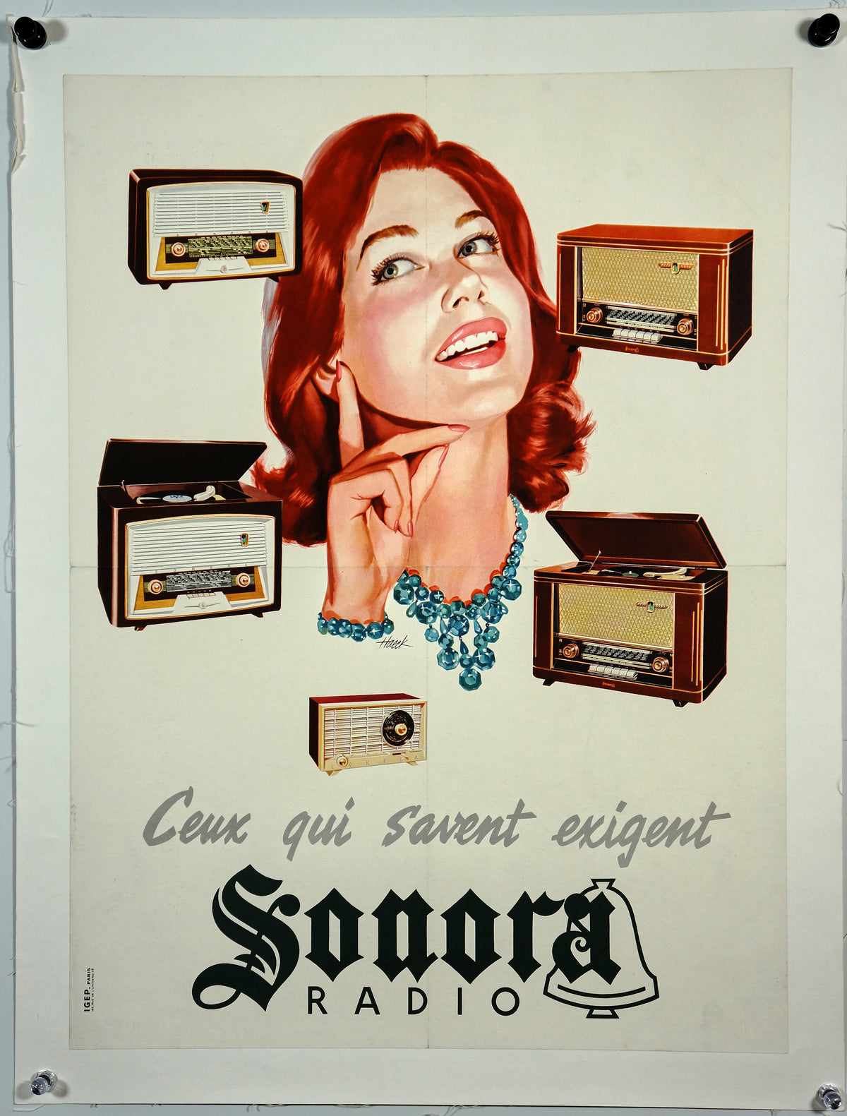 Sonora Radio - Authentic Vintage Poster