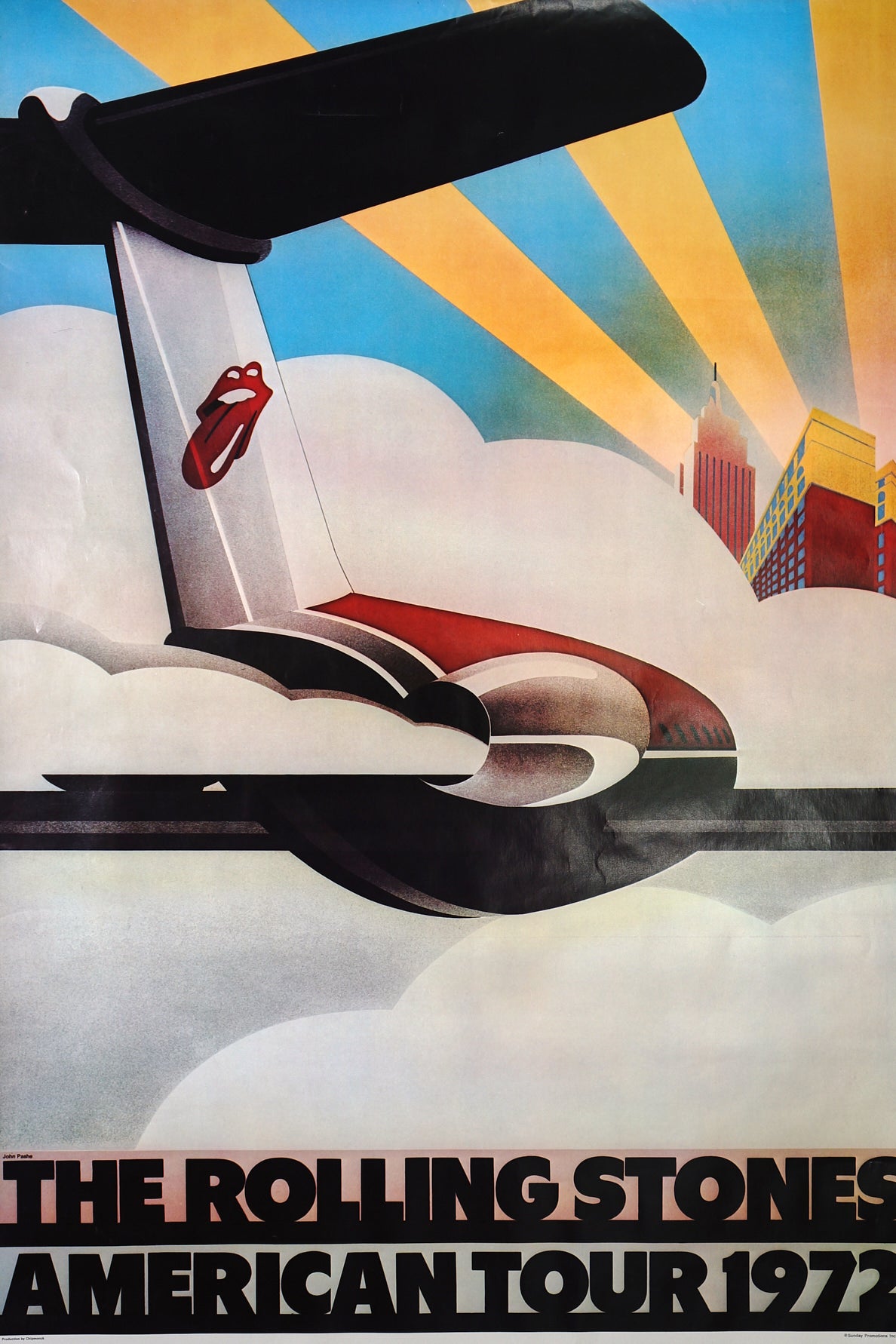 Rolling Stones, American Tour - Authentic Vintage Poster