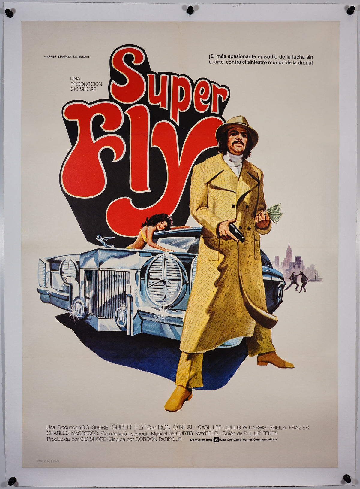 Super Fly- Spanish Release - Authentic Vintage Poster