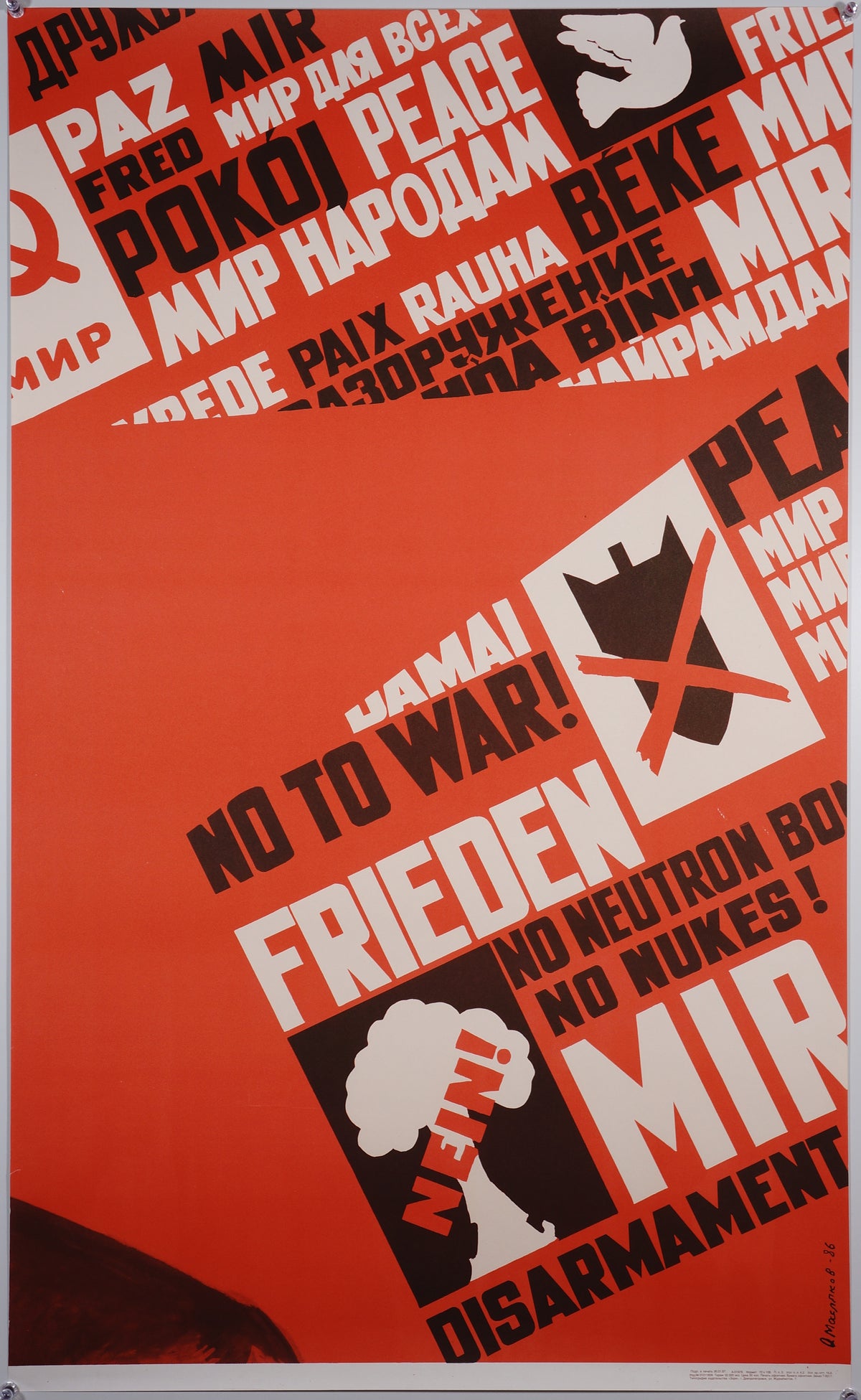 Triptych- A Peace Decree - Authentic Vintage Poster