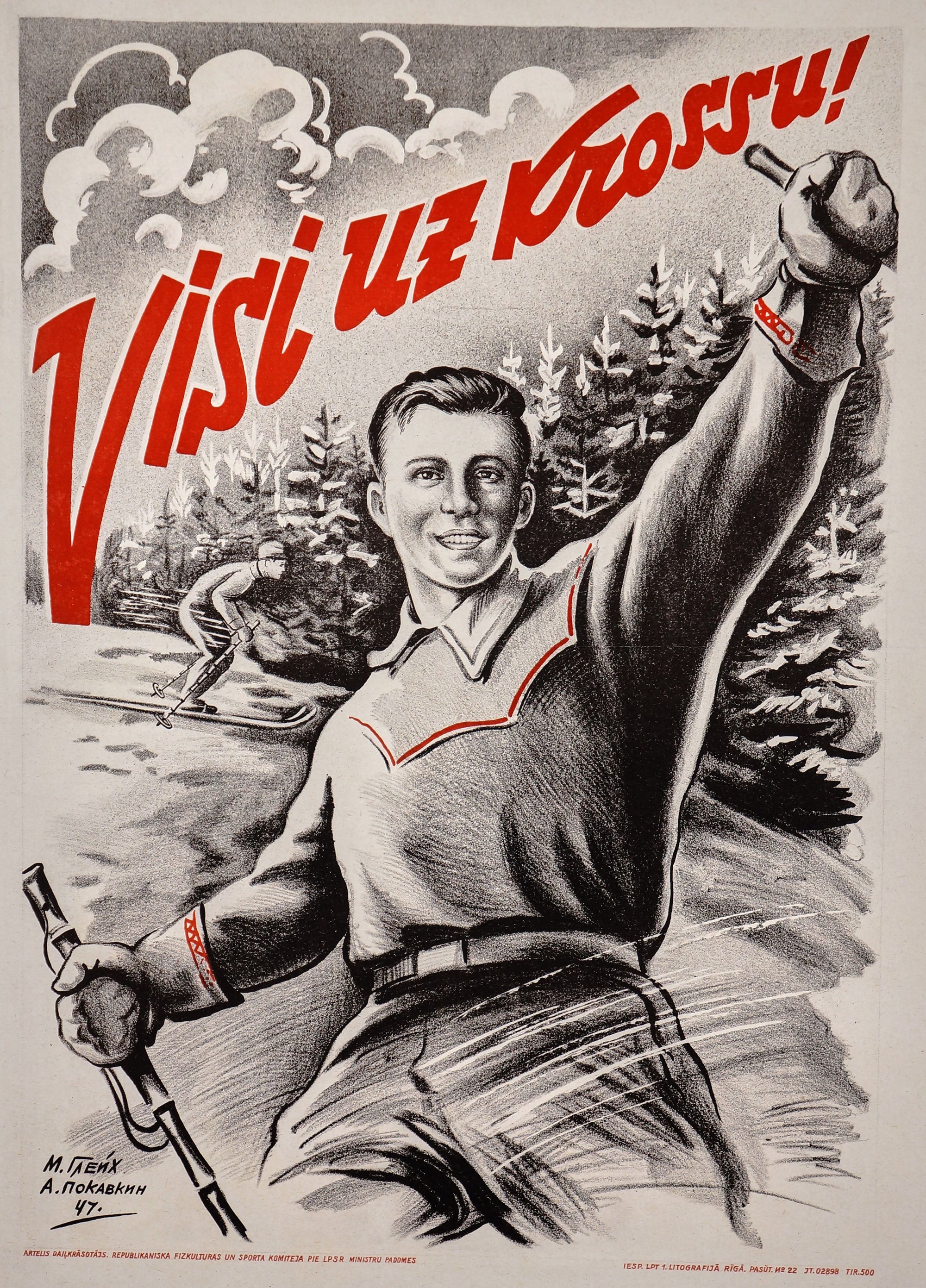 Visi uz Krossu - Authentic Vintage Poster