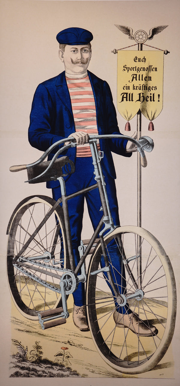 Wissembourg Carnival Bicycle #54 - Authentic Vintage Poster