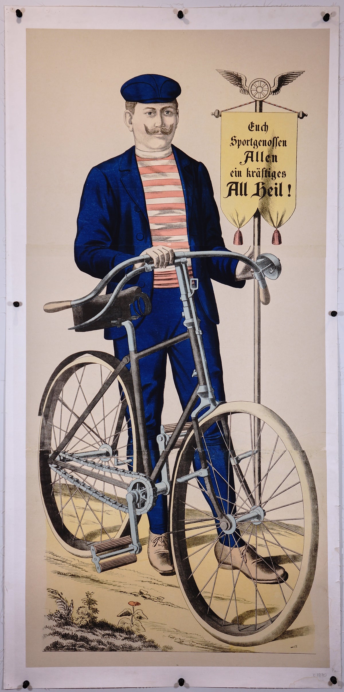 Wissembourg Carnival Bicycle #56 - Authentic Vintage Poster