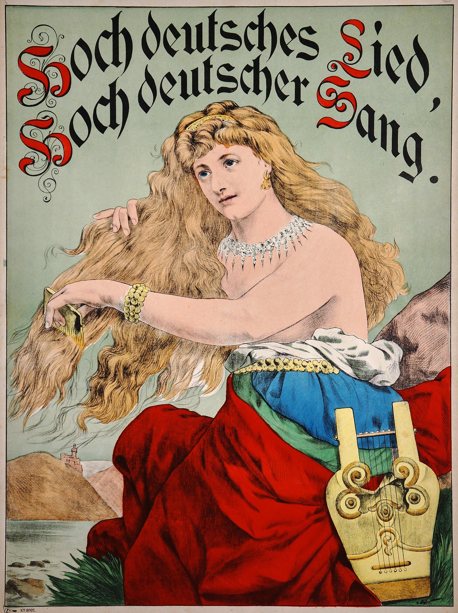 Wissembourg Hoch deutsches Lied, No 8002 - Authentic Vintage Poster