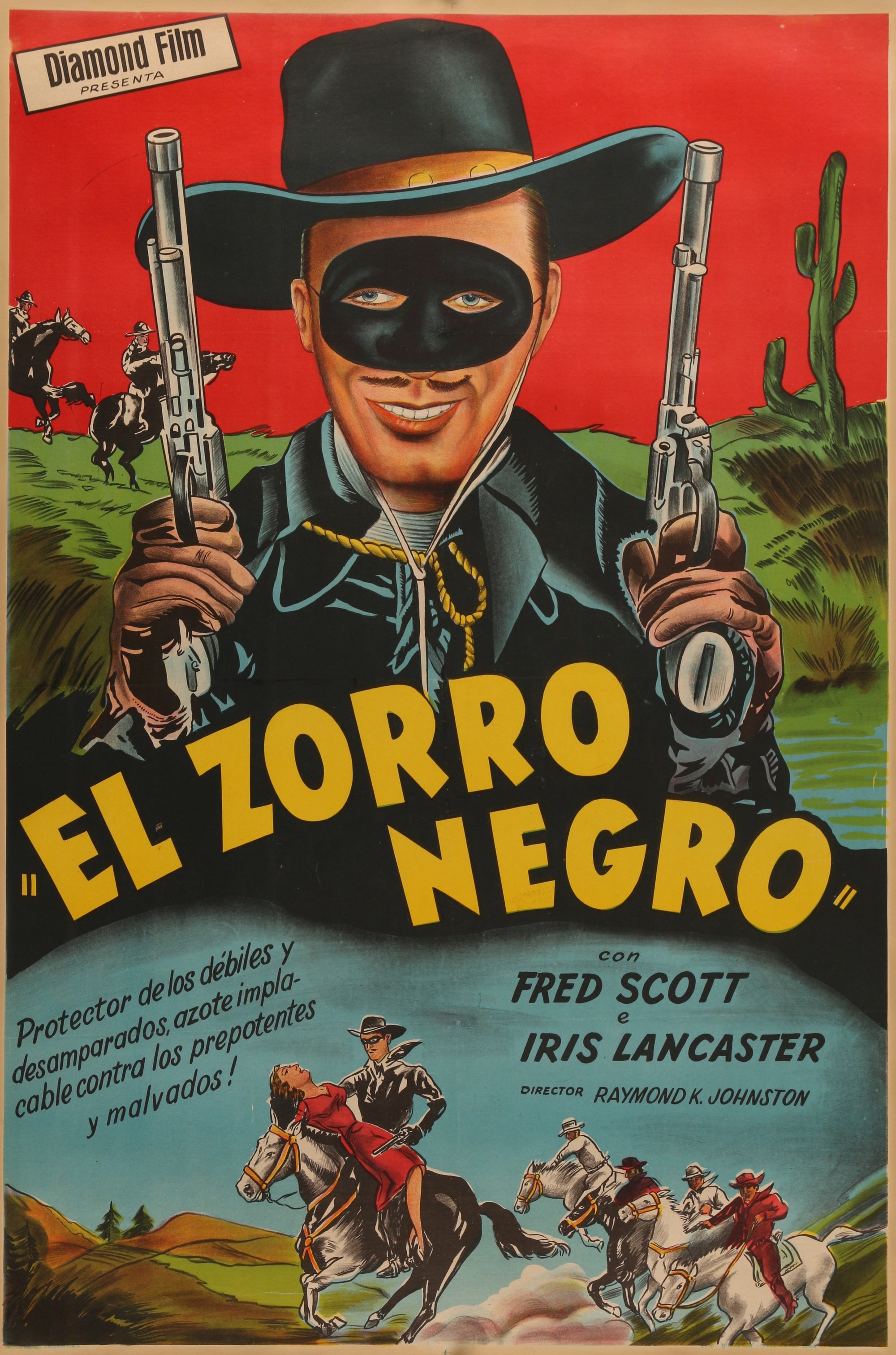 El Zorro Negro - Authentic Vintage Poster