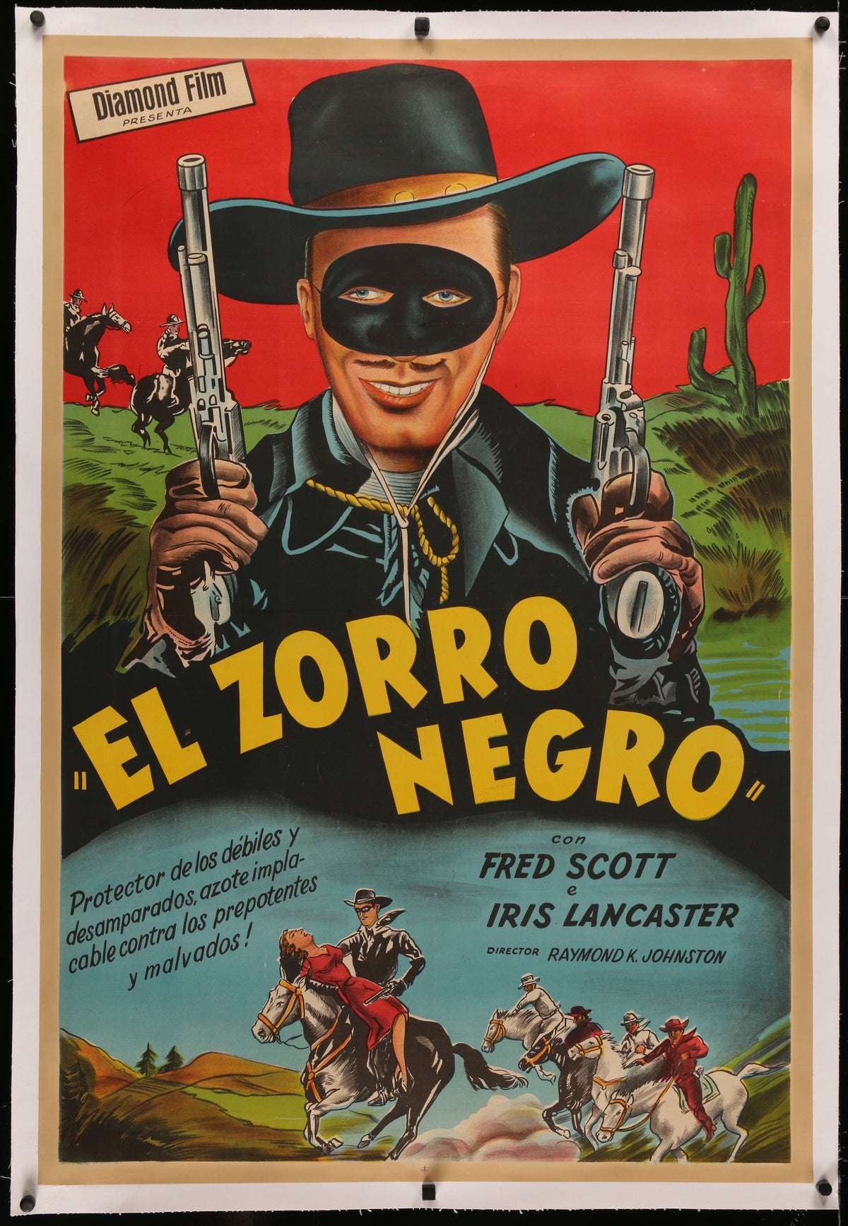 El Zorro Negro - Authentic Vintage Poster