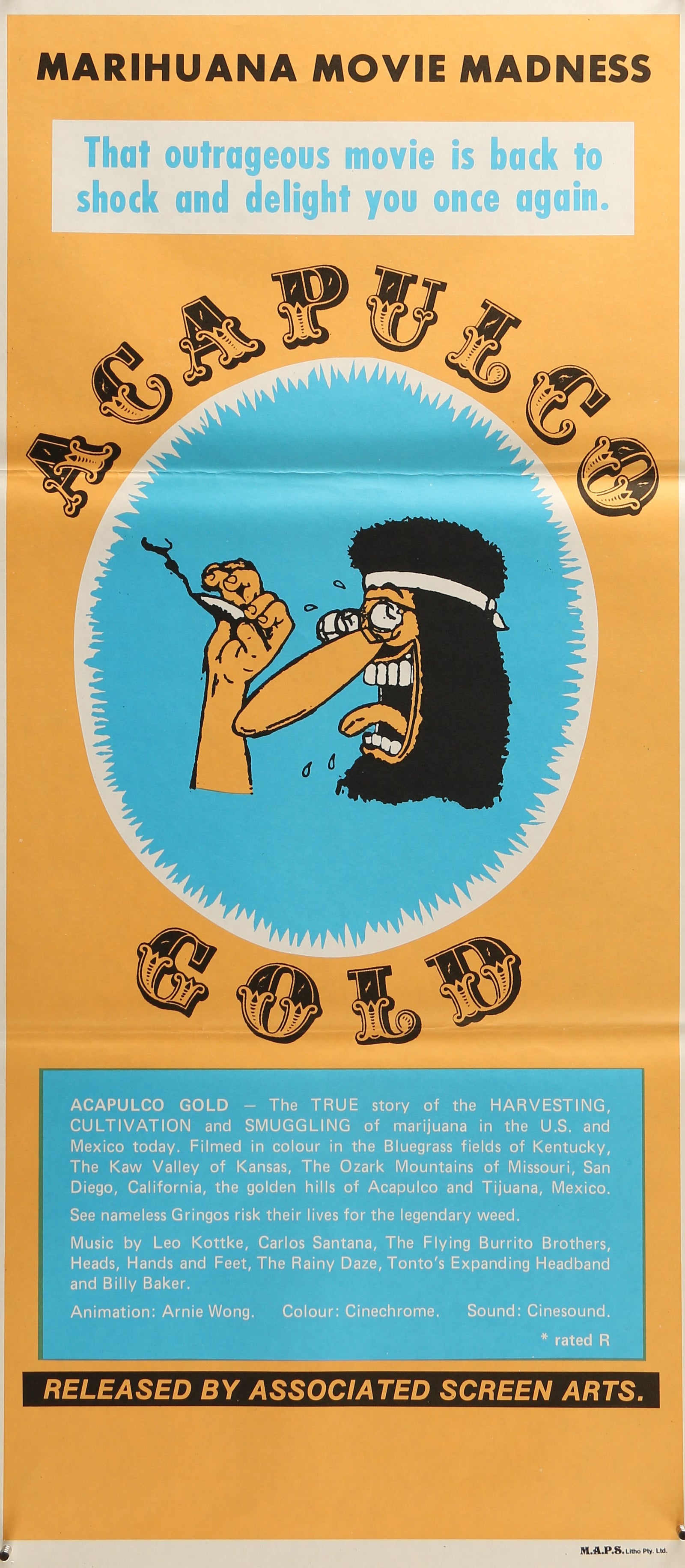 Acapulco Gold - Authentic Vintage Poster