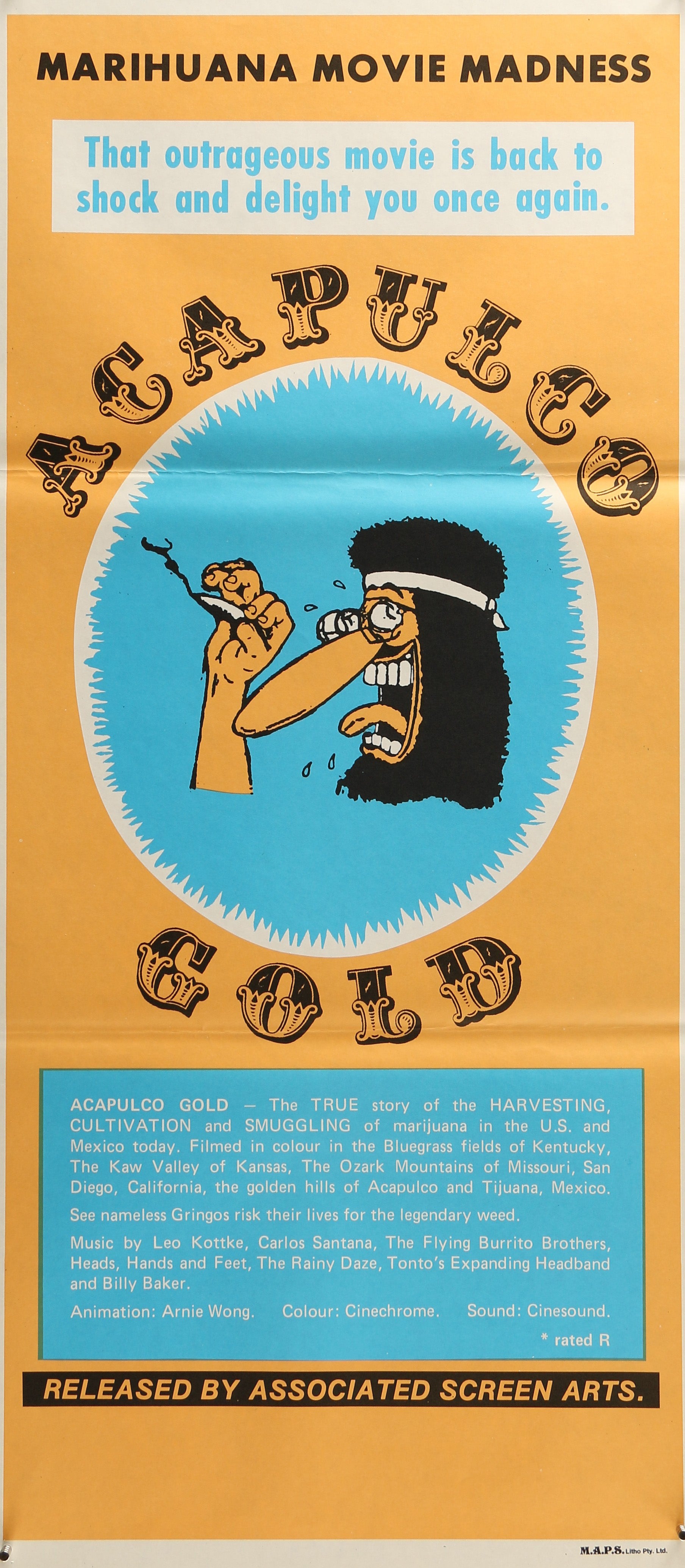 Acapulco Gold - Authentic Vintage Poster