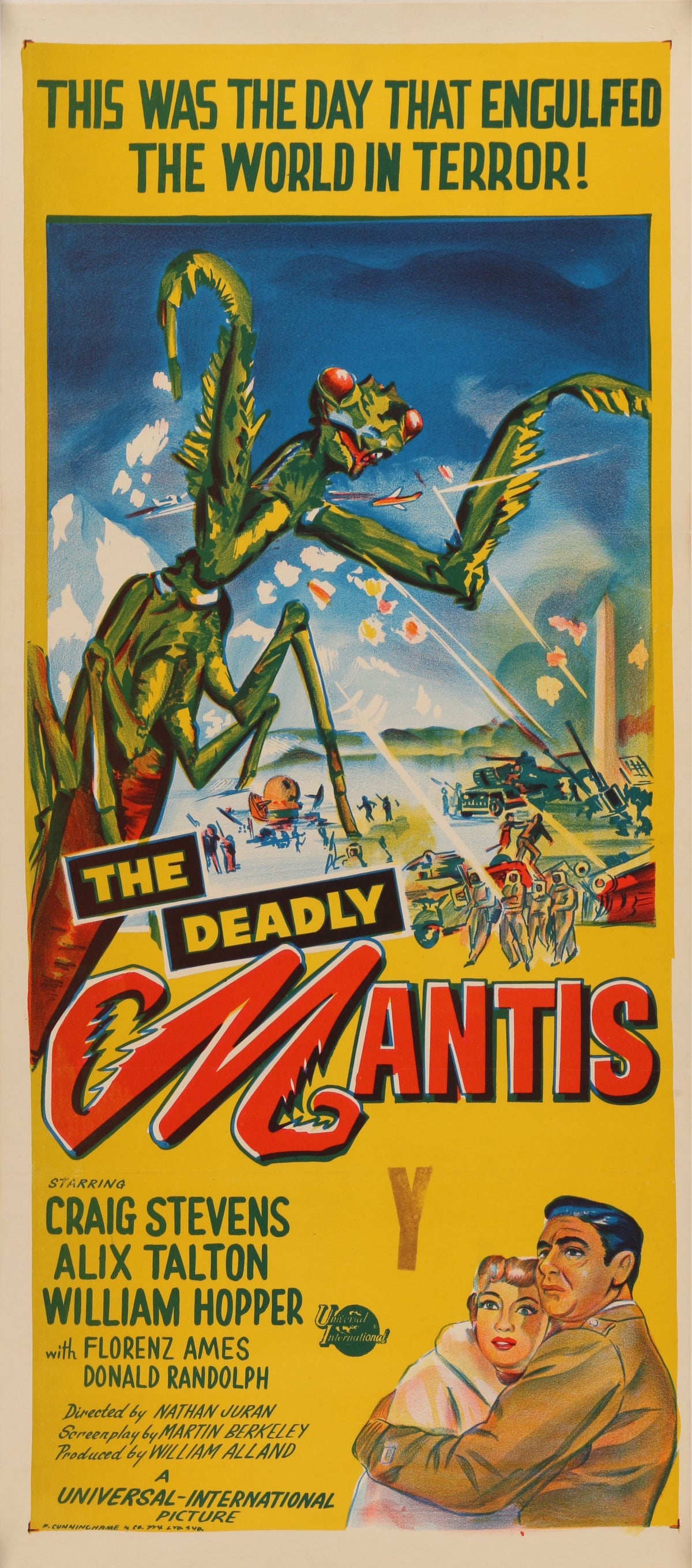 The Deadly Mantis - Authentic Vintage Poster