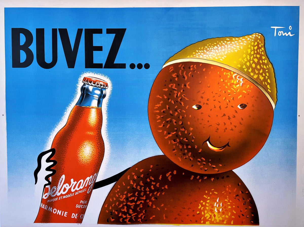 Buvez Belorange - Authentic Vintage Poster