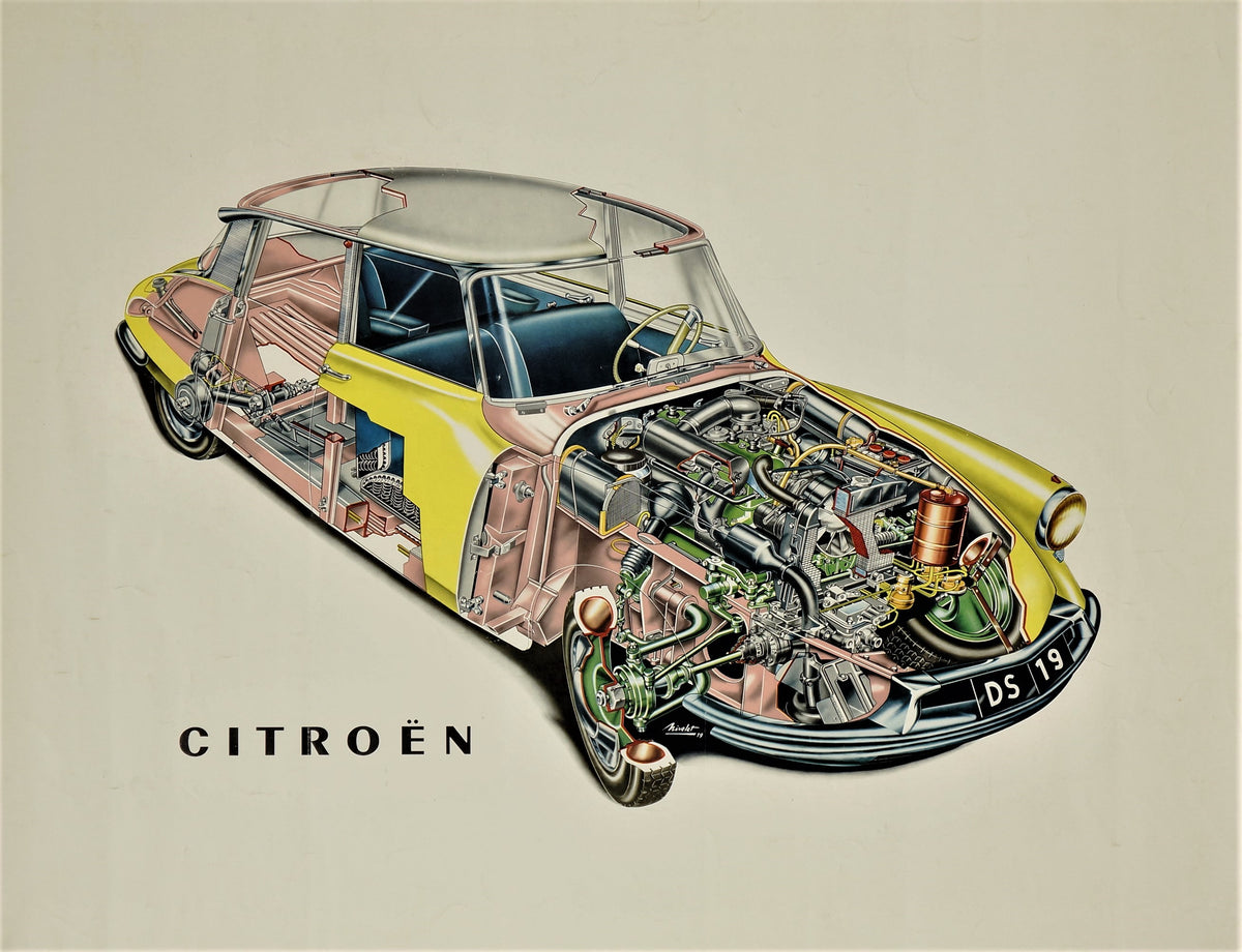 Citroën Technical Posters - Authentic Vintage Poster