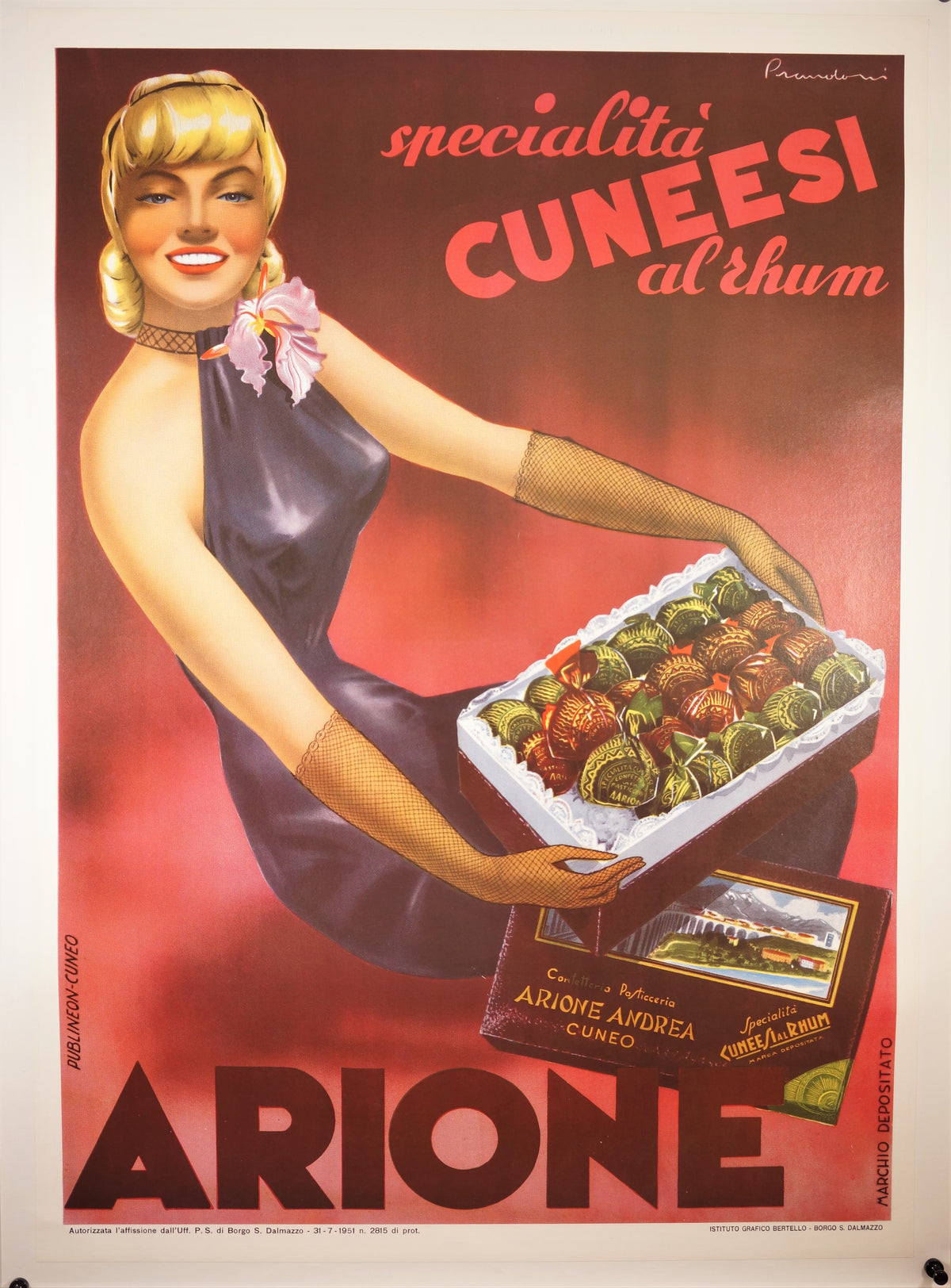 Cuneesi Rhum - Authentic Vintage Poster