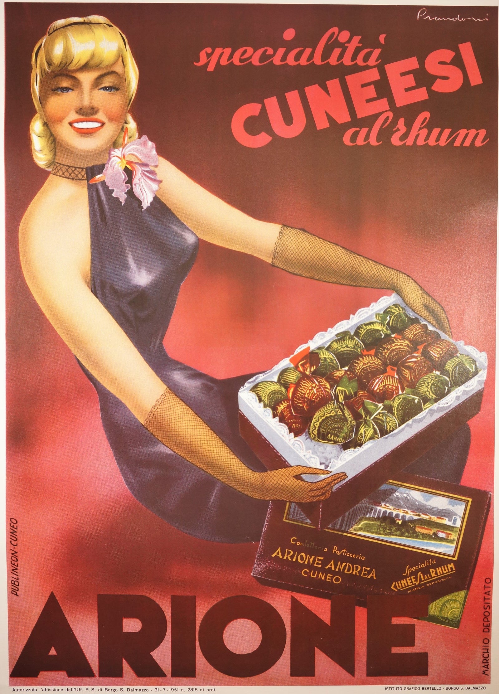 Cuneesi Rhum - Authentic Vintage Poster