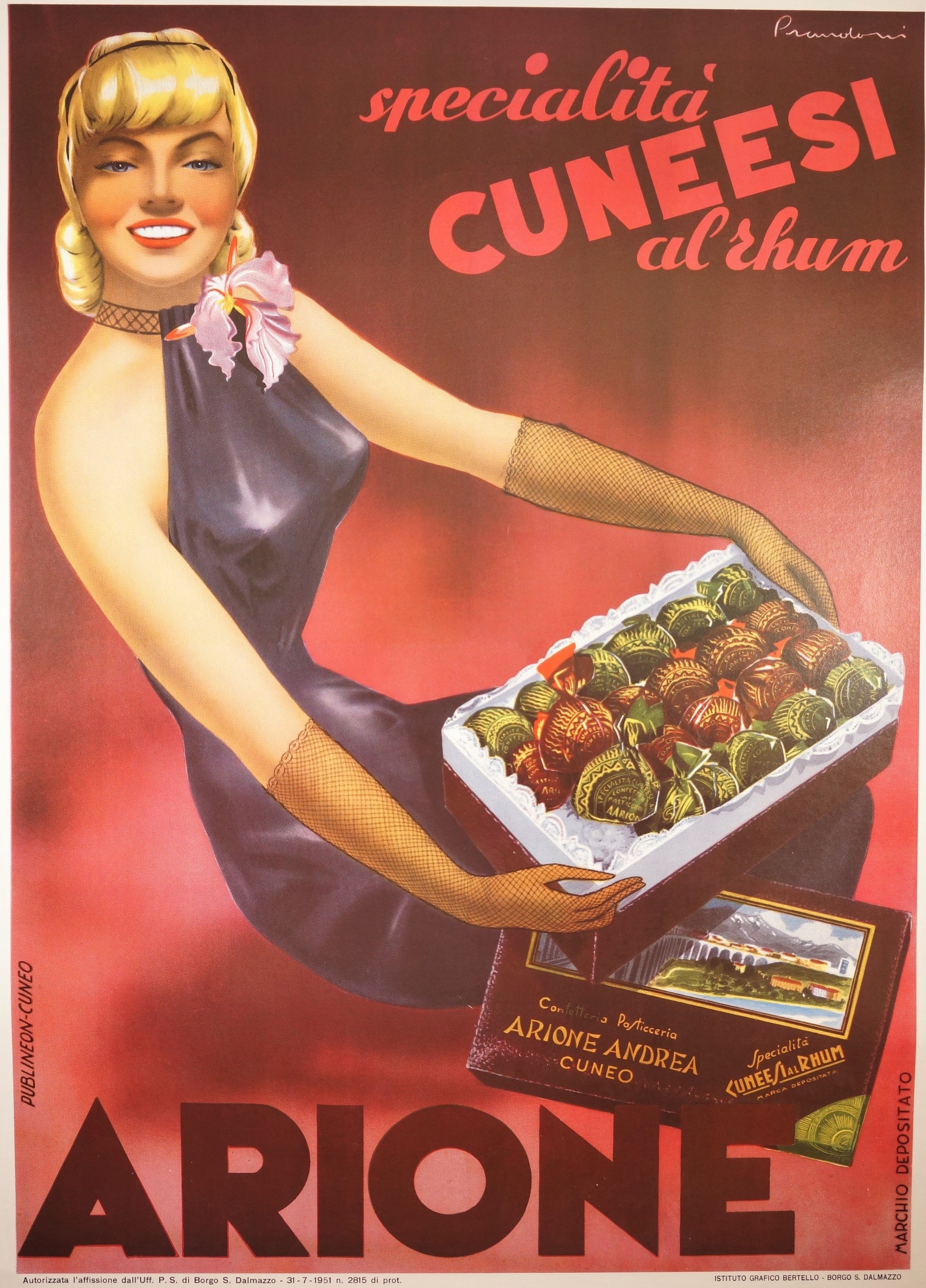 Cuneesi Rhum - Authentic Vintage Poster