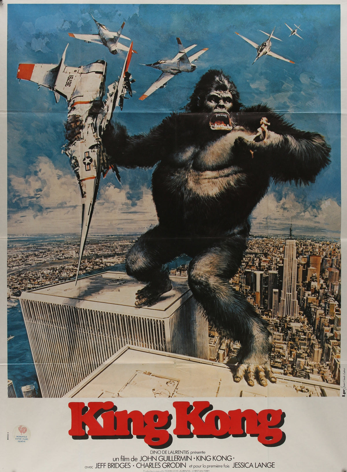 King Kong- French Release - Authentic Vintage Poster