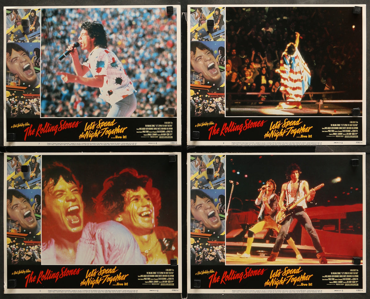 5 Rolling Stones Lobby Cards - Authentic Vintage Window Card