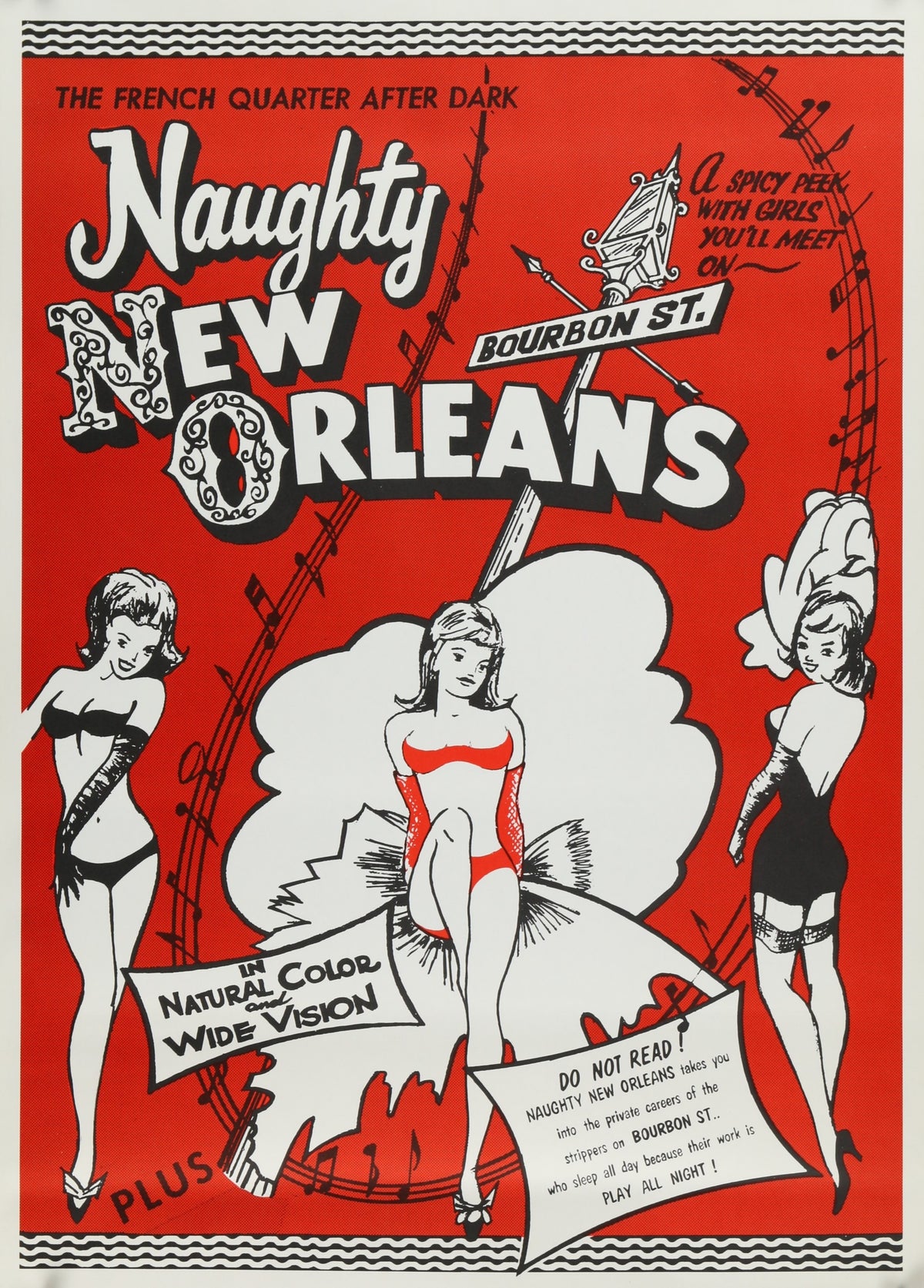 Naughty New Orleans - Authentic Vintage Poster