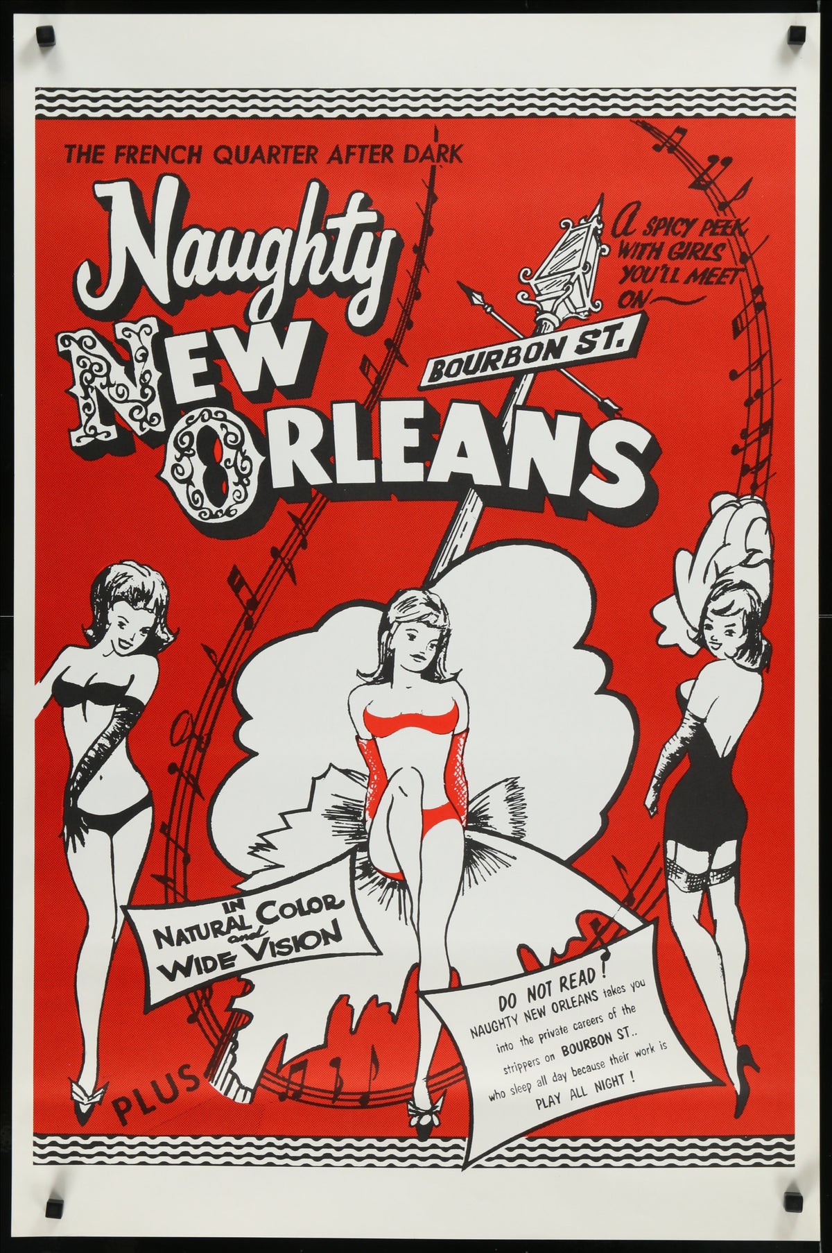 Naughty New Orleans - Authentic Vintage Poster