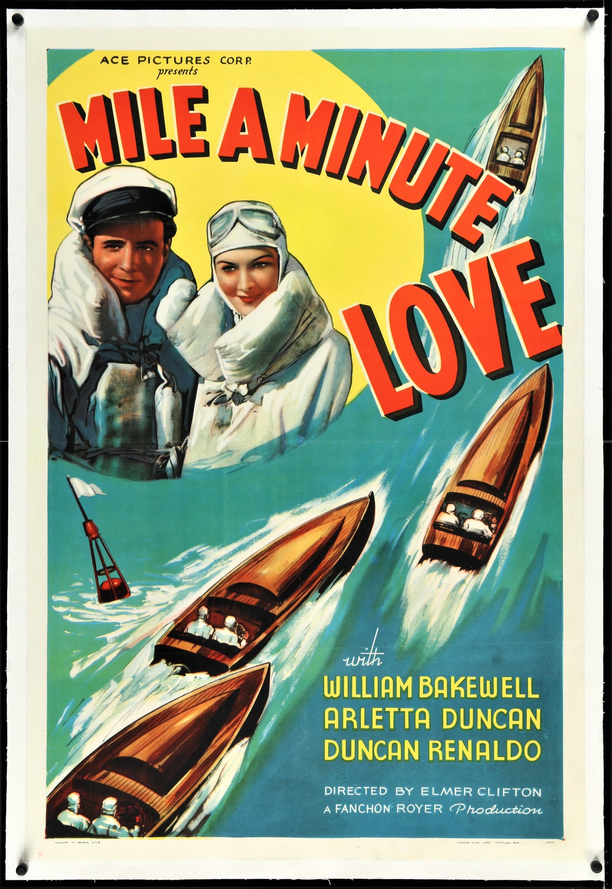 Mile a Minute Love - Authentic Vintage Poster