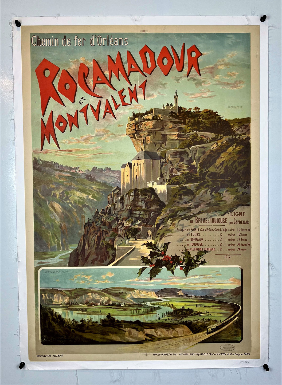 Chemin De Fer D&#39;Orleans - Authentic Vintage Poster