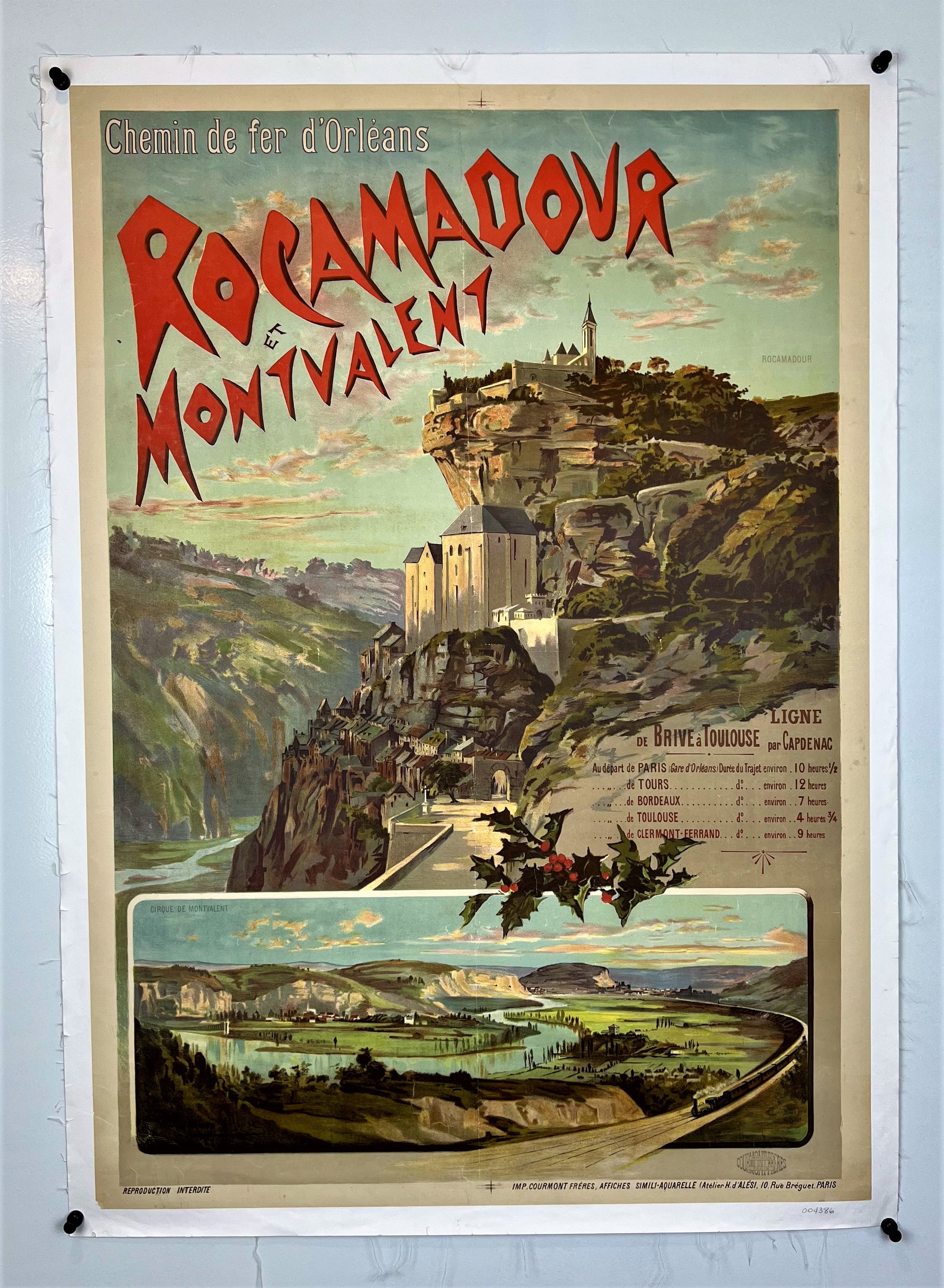 Chemin De Fer D'Orléans. Ligne De Paris à Toulouse Par Capdenac Gare De Rocamadour C 1895 Vintage Travel Poster Image609225308 Chemin De Fer D'Orléans. Ligne De Paris à Toulouse Par Capdenac Gare De Rocamadour C 1895 Vintage Travel Poster Image609225308