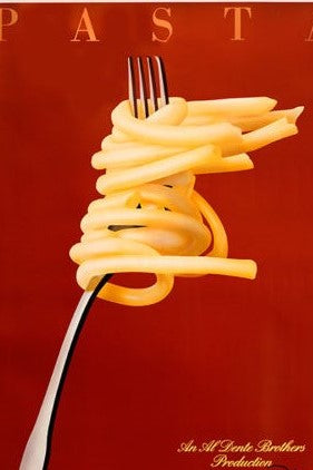 Razzia Pasta- hand signed - Authentic Vintage Poster