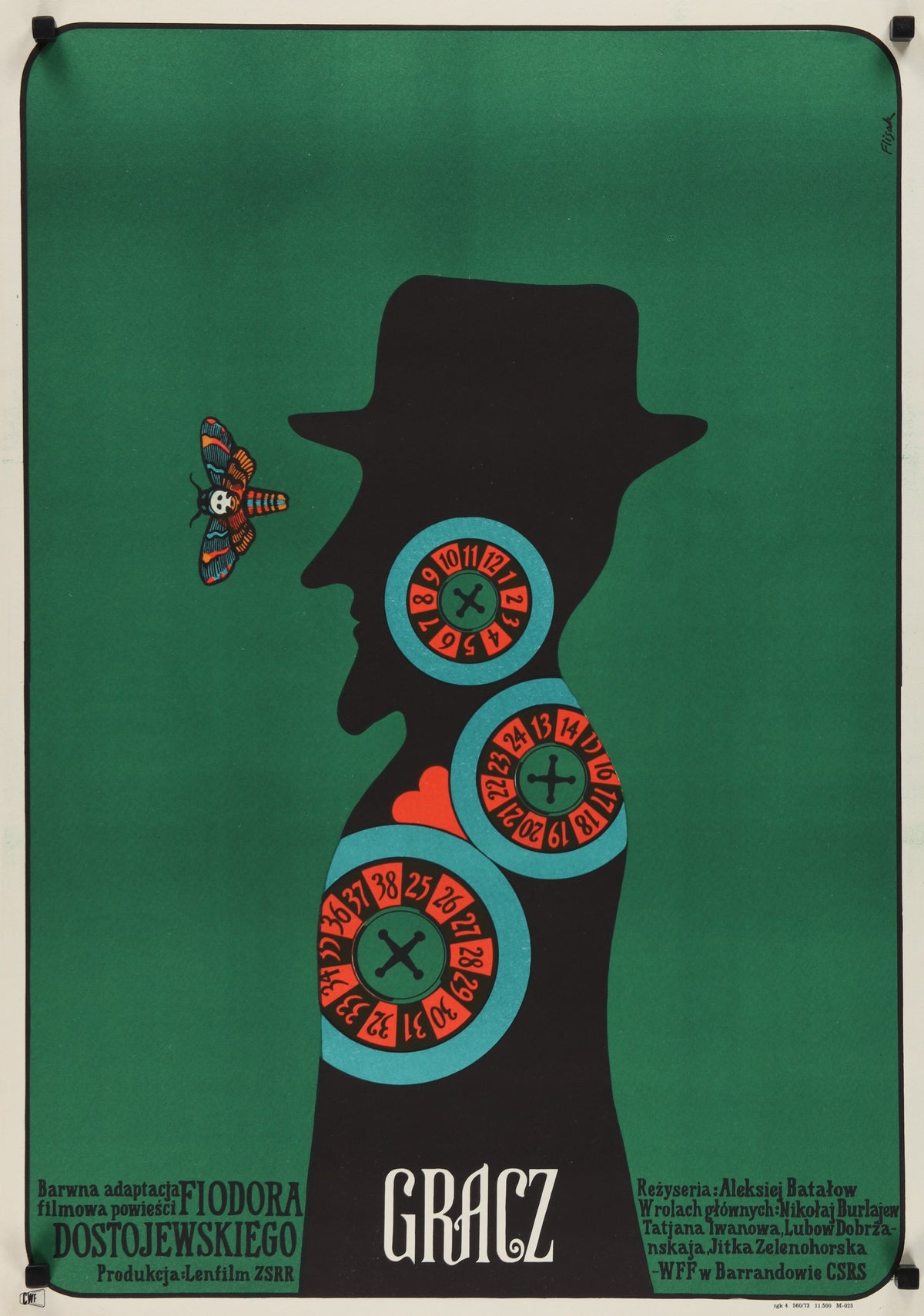 Gracz/Igrok- The Gambler - Authentic Vintage Poster