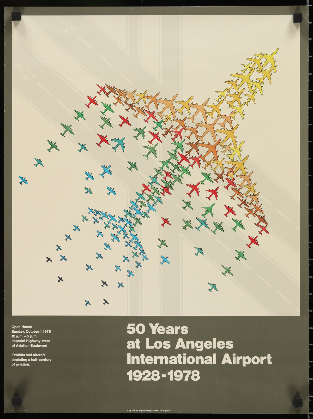 50 Years at LAX - Authentic Vintage Poster