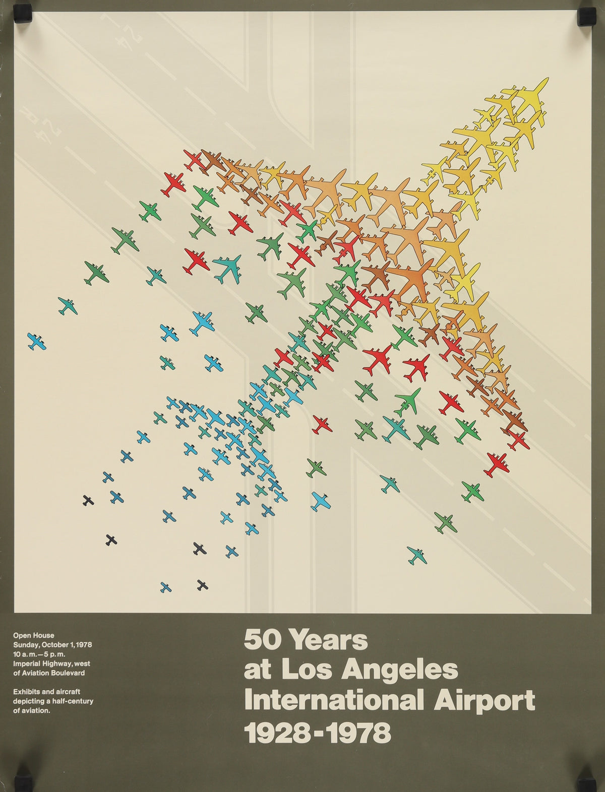 50 Years at LAX - Authentic Vintage Poster