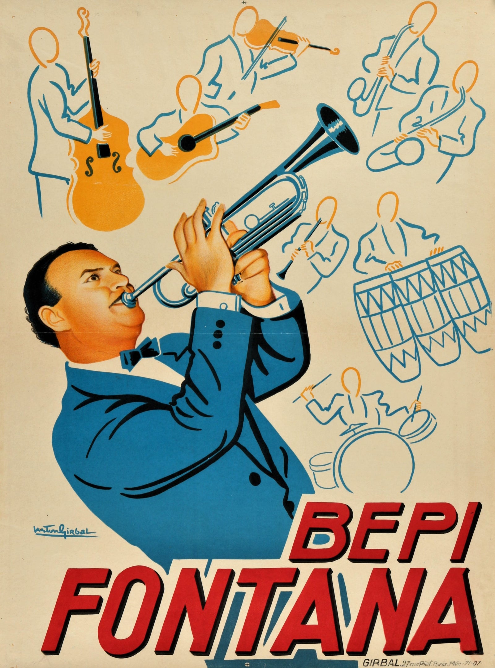 Bepi Fontana - Authentic Vintage Poster