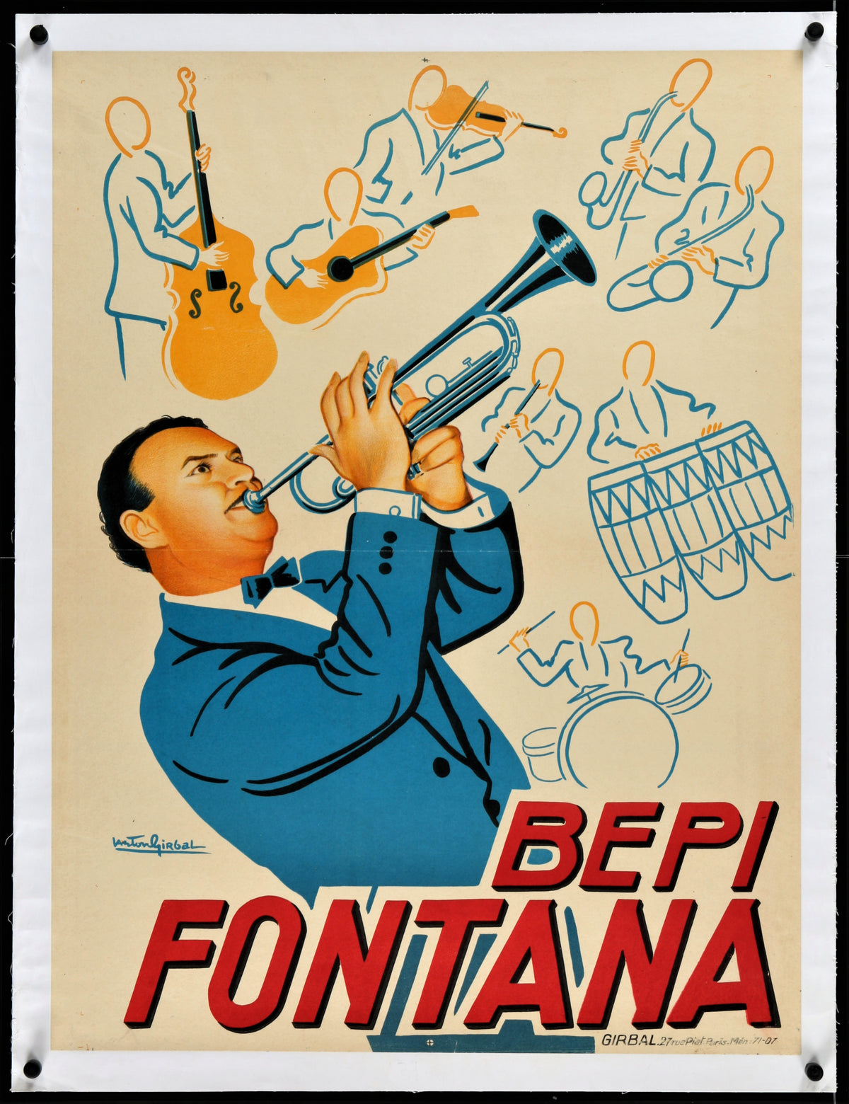 Bepi Fontana - Authentic Vintage Poster