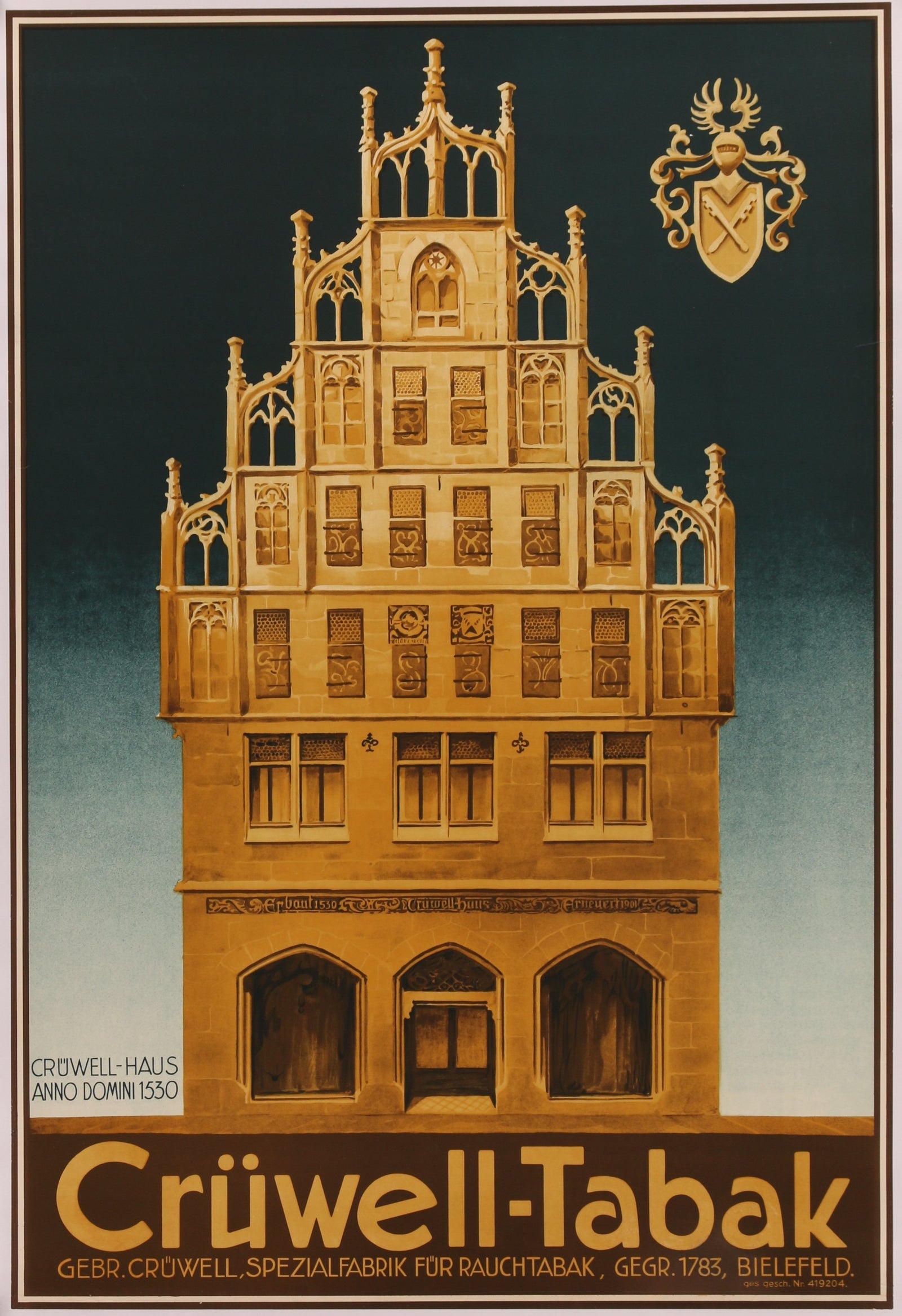 Cruwell-Tabak - Authentic Vintage Poster