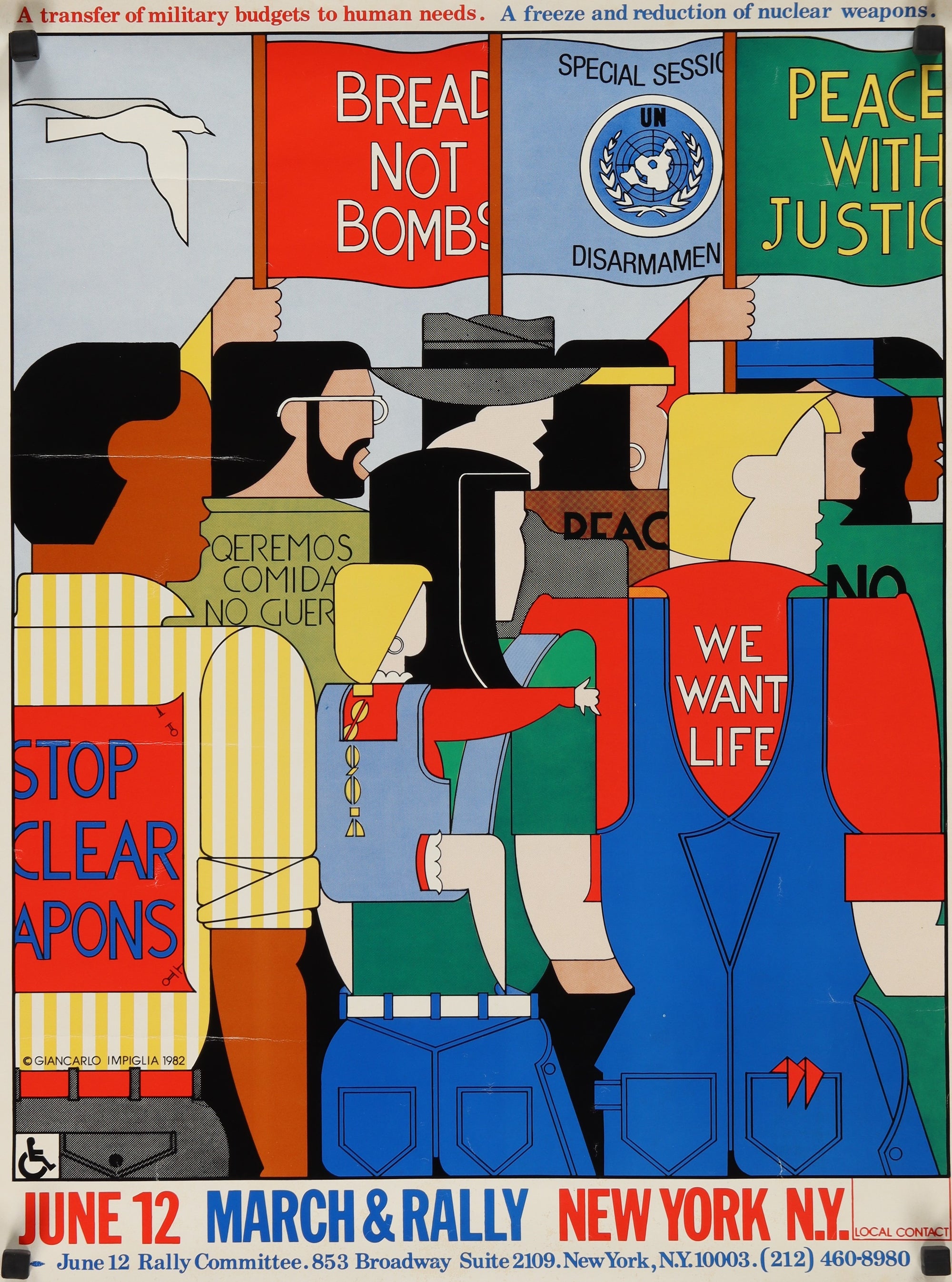 March & Rally - Authentic Vintage Poster