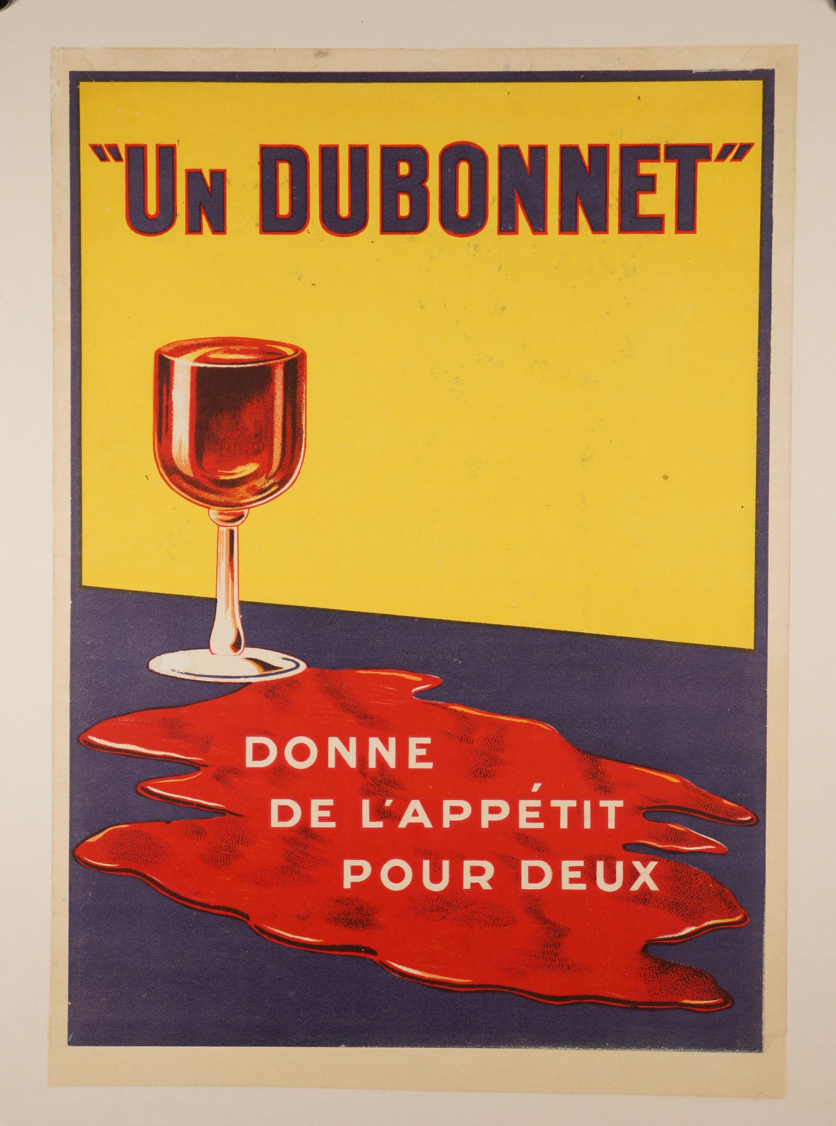 Un Dubonnet - Authentic Vintage Poster