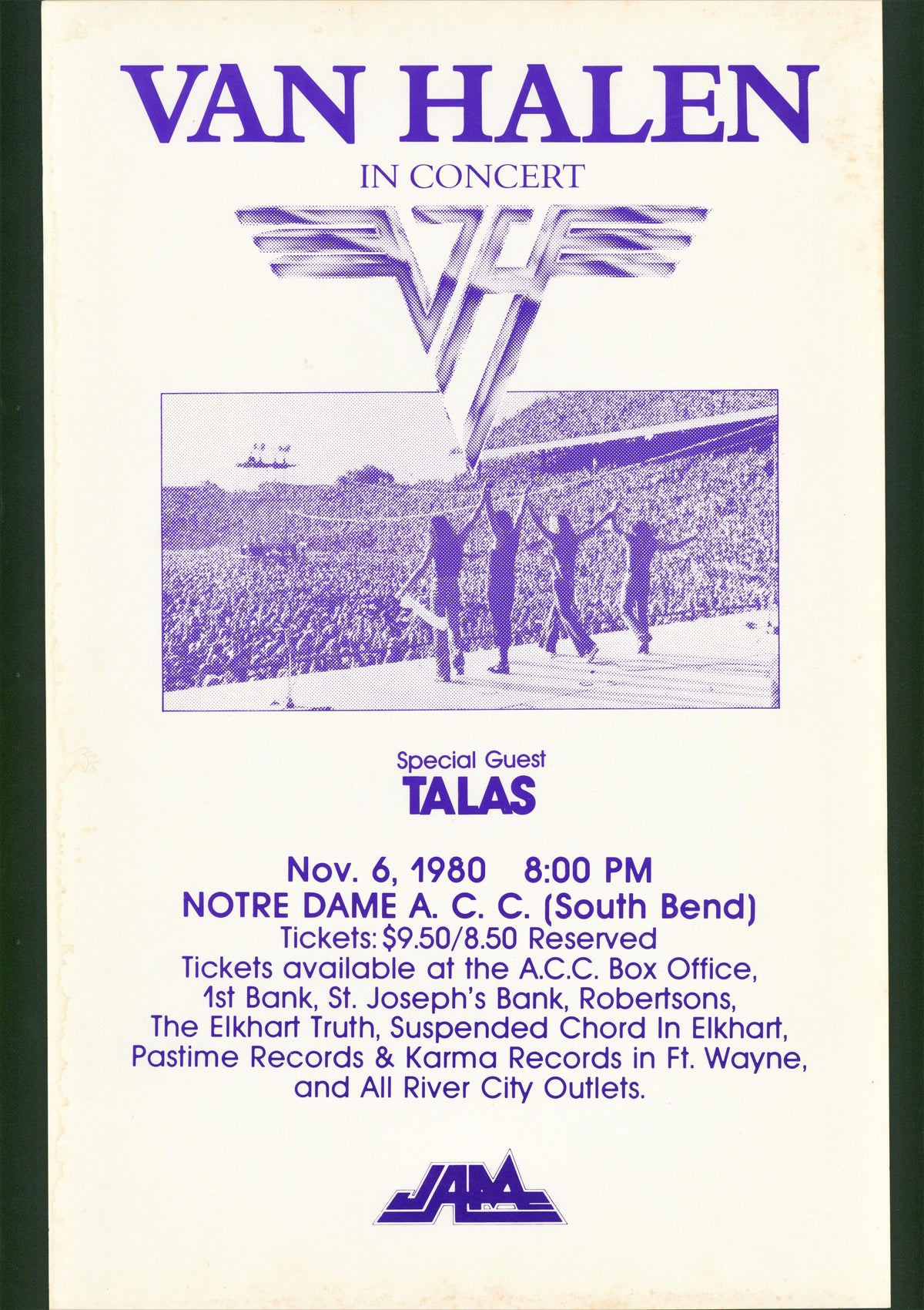 Van Halen - Authentic Vintage Posters, Prints, &amp; Visual Artwork