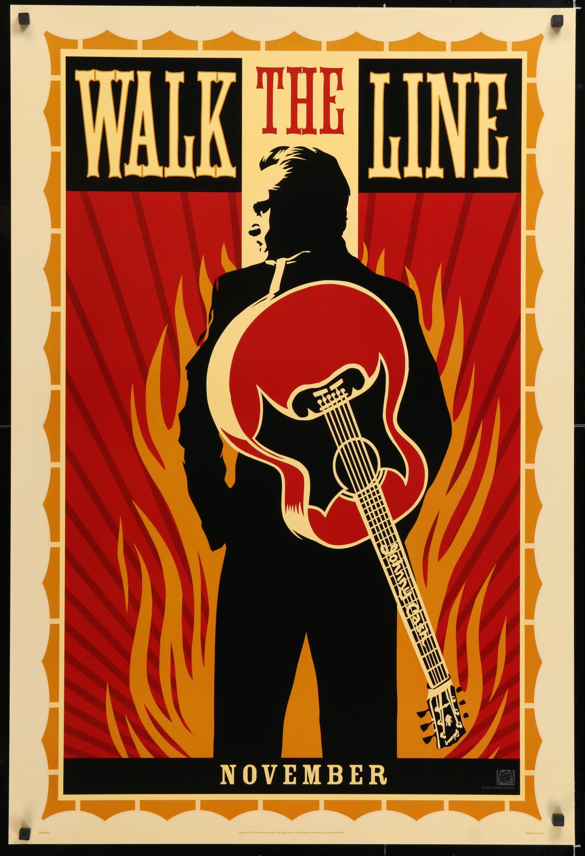 Walk the Line - Authentic Vintage Poster