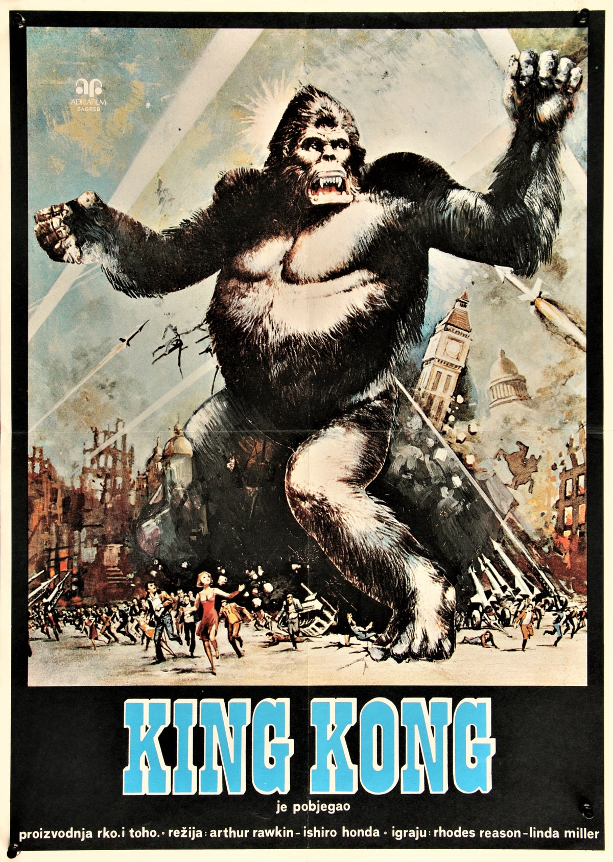 King Kong Escapes- Yugoslavian Release - Authentic Vintage Poster